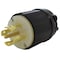 Ac Works Locking Plug, L22-30P, 30 A, 277/480V AC, Three Phase, Black ASL2230P-BK - alternate 1